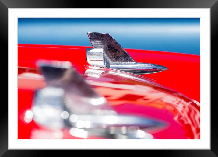 Chevrolet Belair with chrome detailing   Framed Mounted Print by Phil Crean