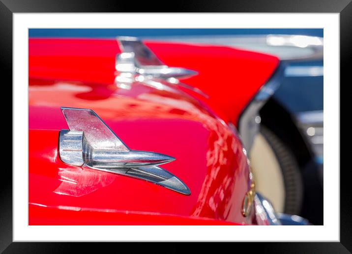 Chevrolet Belair abstract Framed Mounted Print by Phil Crean