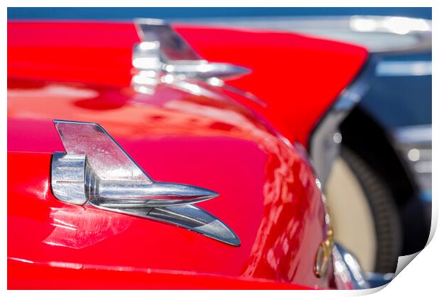 Chevrolet Belair abstract Print by Phil Crean