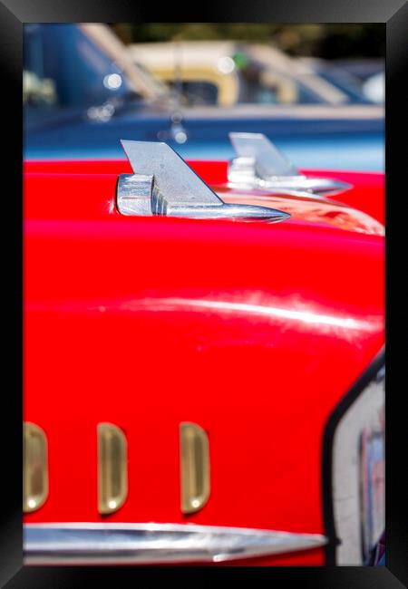 Abstract detail Chevrolet Belair Framed Print by Phil Crean