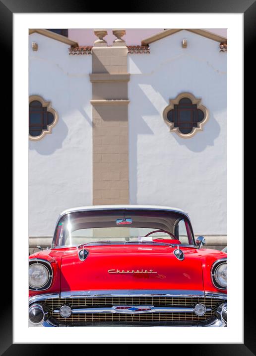 Red Chevrolet  Framed Mounted Print by Phil Crean