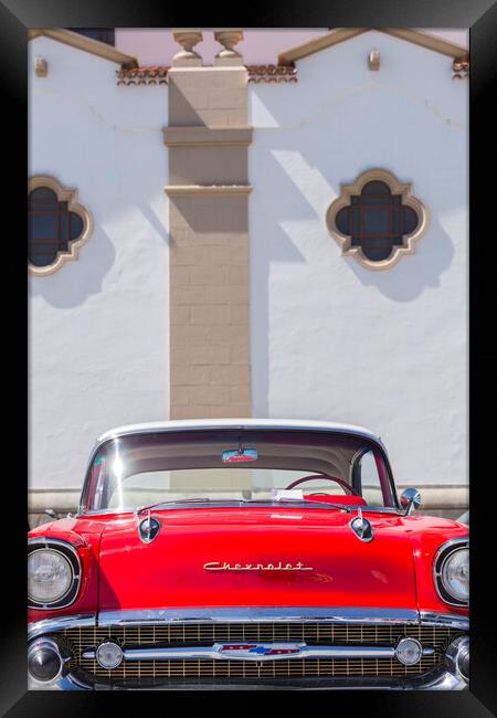 Red Chevrolet  Framed Print by Phil Crean