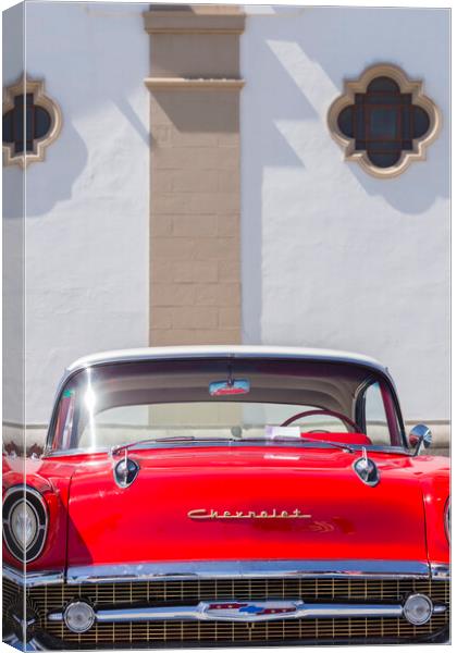 Red Chevrolet  Canvas Print by Phil Crean