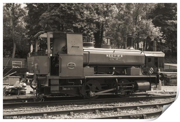 Victory Fireless Loco in Sepia Print by GJS Photography Artist