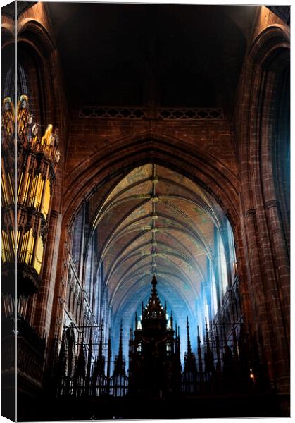 Chester cathedral interior Canvas Print by Phil Crean
