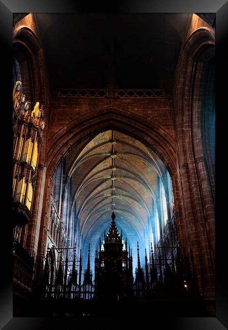 Chester cathedral interior Framed Print by Phil Crean