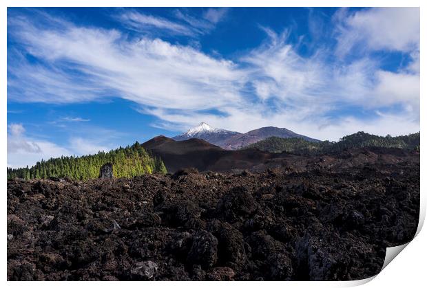 Mount Teide, Tenerife Print by Phil Crean