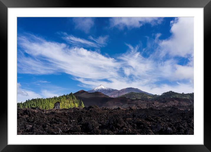 Mount Teide and Chinyero, Tenerife Framed Mounted Print by Phil Crean
