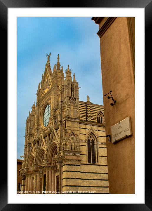 Duomo di Siena Framed Mounted Print by Paul Pepper