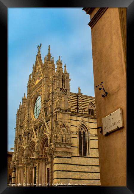 Duomo di Siena Framed Print by Paul Pepper