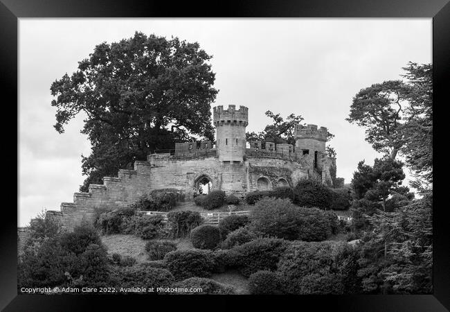 Majestic Warwick Castle Keep Framed Print by Adam Clare