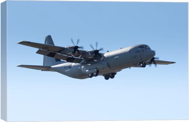 Lockheed Martin CC-130J Hercules Canvas Print by J Biggadike