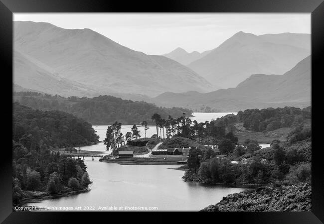 Highlands, Scotland. Glen Affric view point panora Framed Print by Delphimages Art