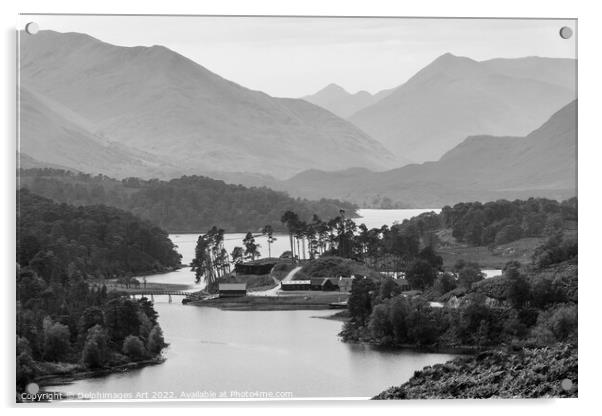 Highlands, Scotland. Glen Affric view point panora Acrylic by Delphimages Art