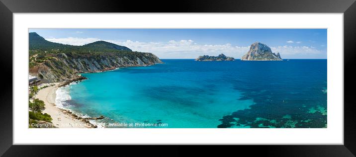 Es Vedrá from Cala D'Hort, Ibiza, Spain Framed Mounted Print by Justin Foulkes