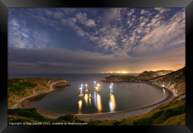 Lulworth Cove, Dorset Framed Print by Dan Santillo