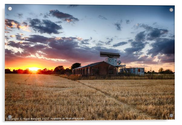 Radar Sunset Acrylic by Nigel Bangert