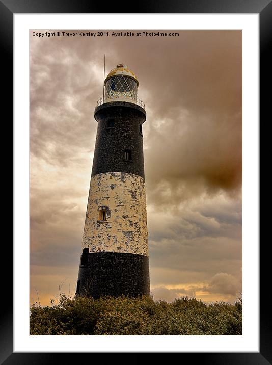 The Old Lighthouse Framed Mounted Print by Trevor Kersley RIP