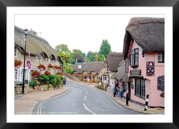 Old town Shanklin Isle of Wight Framed Mounted Print by john hill