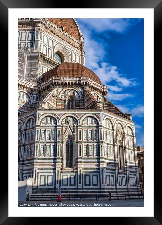 Duomo at sunrise, Florence, Tuscany Framed Mounted Print by Angus McComiskey