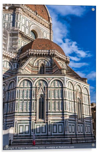 Duomo at sunrise, Florence, Tuscany Acrylic by Angus McComiskey