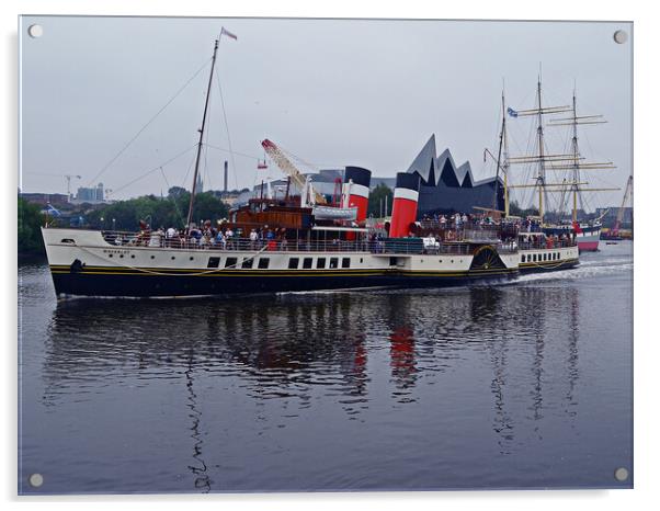 PS Waverley passing her place of birth Acrylic by Allan Durward Photography