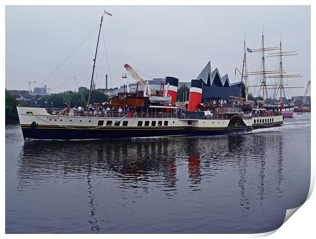 PS Waverley passing her place of birth Print by Allan Durward Photography