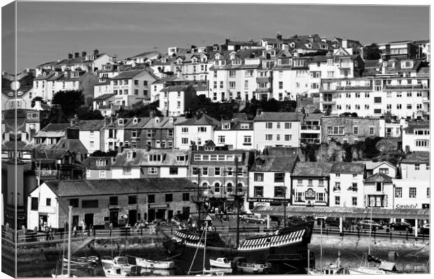 Brixham  harbour Canvas Print by Kevin Britland