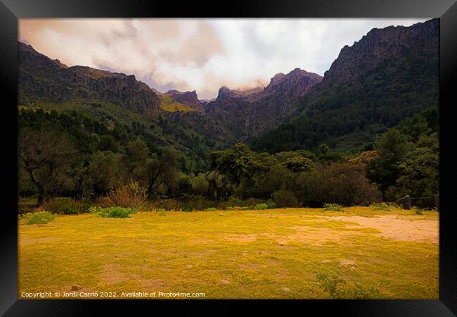 Majestic Tramontana Mountains - CR2205-7586-ABS Framed Print by Jordi Carrio