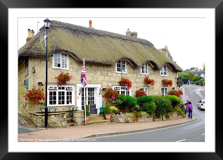 The village Inn at Old Shanklin on the Isle of Wight Framed Mounted Print by john hill