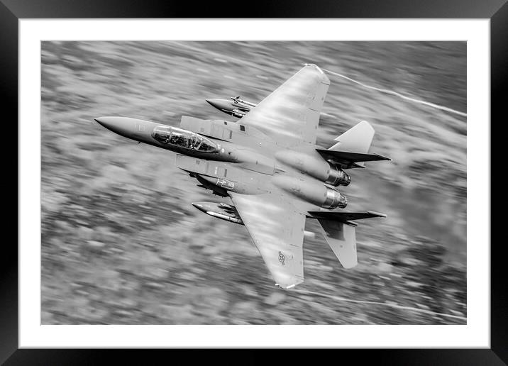 USAFE F-15 Eagle Mach Loop  Framed Mounted Print by J Biggadike