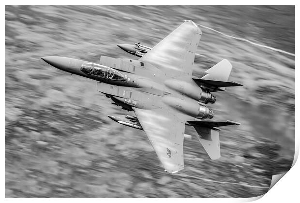 USAFE F-15 Eagle Mach Loop  Print by J Biggadike