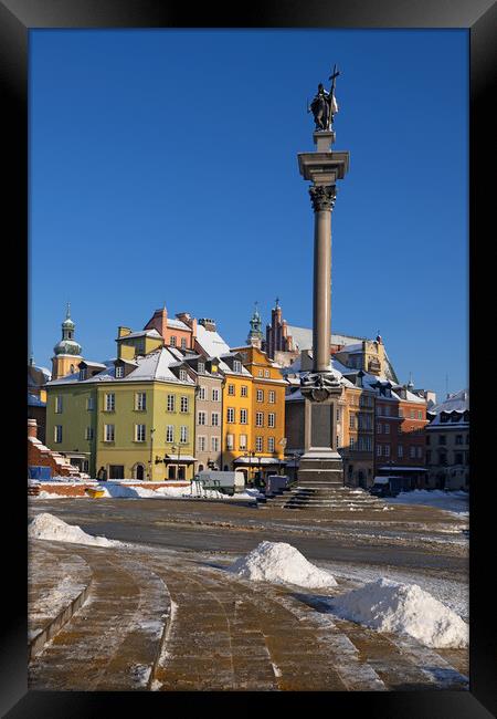 Old Town of Warsaw In Winter Framed Print by Artur Bogacki