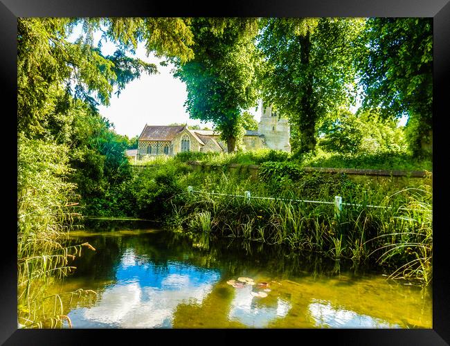 Enchanted Water Haven Framed Print by Simon Hill