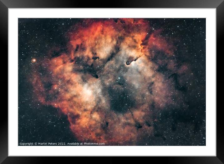 Cosmic Embrace Framed Mounted Print by Martin Yiannoullou