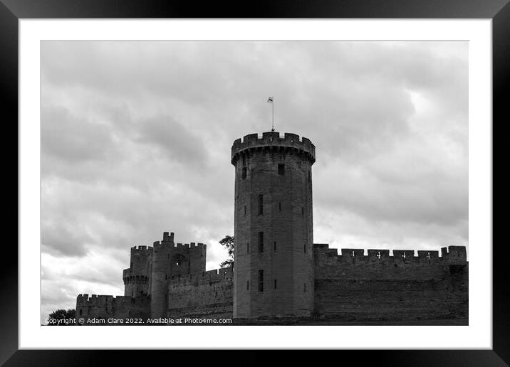 Majestic Tudor Castle Tower Framed Mounted Print by Adam Clare