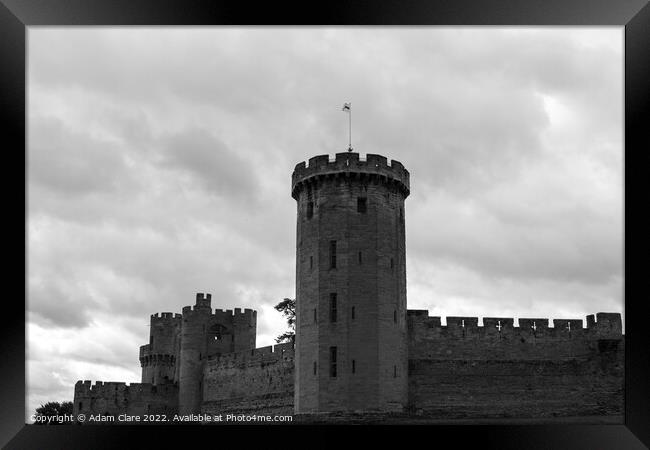 Majestic Tudor Castle Tower Framed Print by Adam Clare