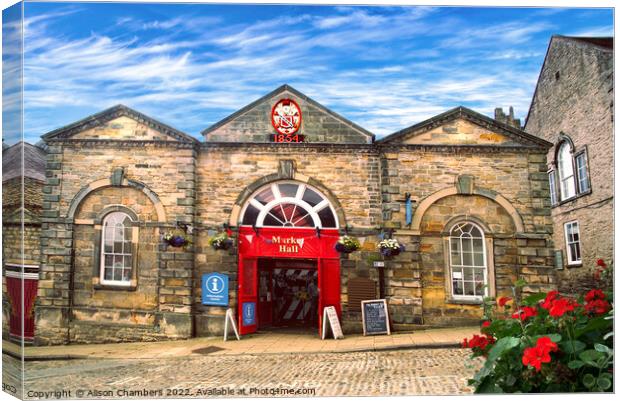 Richmond Market Hall Yorkshire  Canvas Print by Alison Chambers