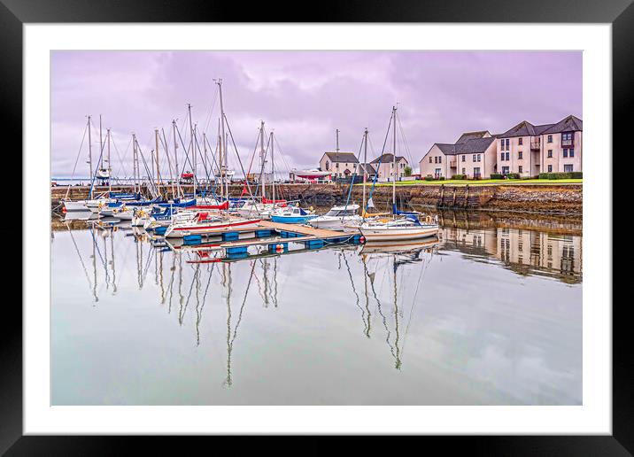 Tayport Marina Framed Mounted Print by Valerie Paterson
