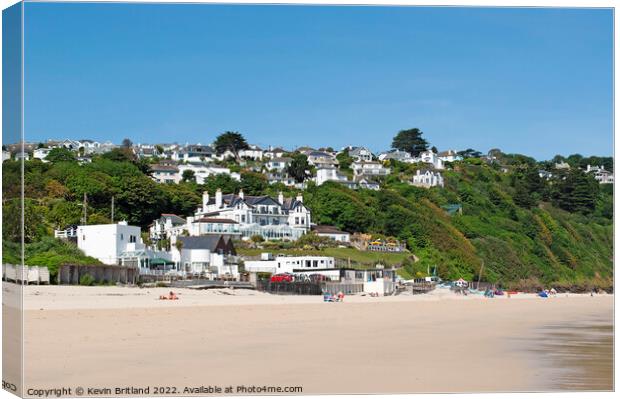 carbis bay st ives cornwall Canvas Print by Kevin Britland