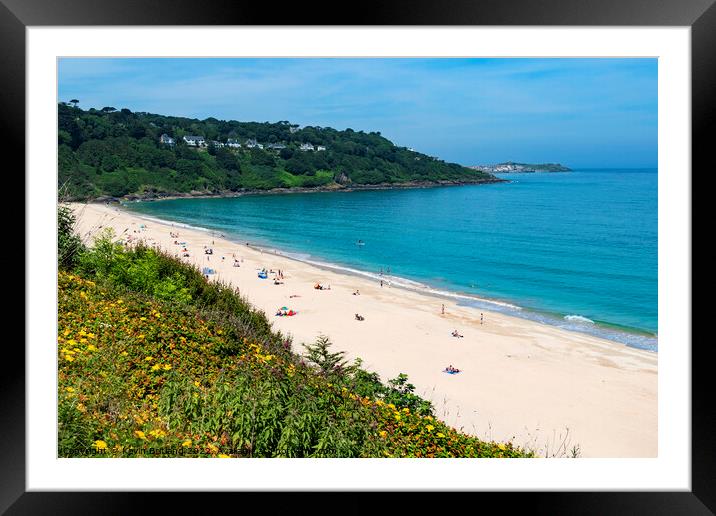 Carbis bay cornwall Framed Mounted Print by Kevin Britland
