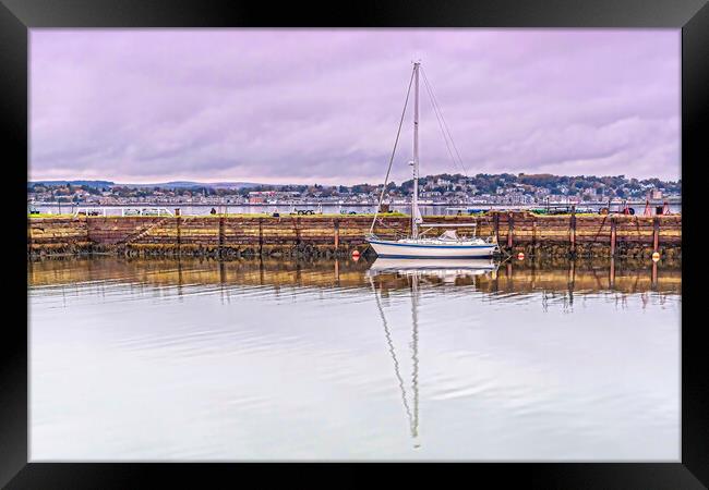 Tayport Yacht  Framed Print by Valerie Paterson