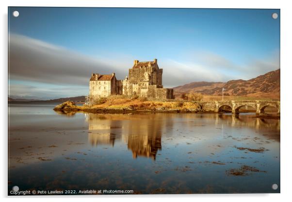 Eilean Donan Castle Acrylic by Pete Lawless