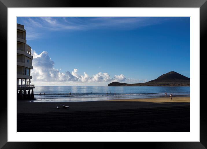 El Medano beach, Tenerife Framed Mounted Print by Phil Crean