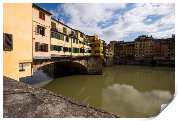 Ponte Vecchio, Florence, Italy Print by Phil Crean