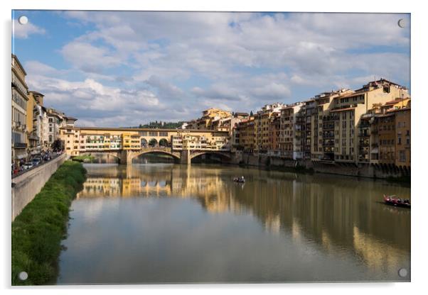 Ponte Vecchio, Florence, Italy Acrylic by Phil Crean