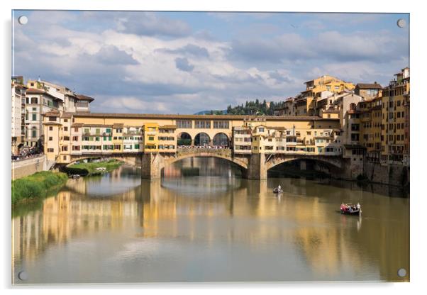 Ponte Vecchio, Florence, Italy Acrylic by Phil Crean