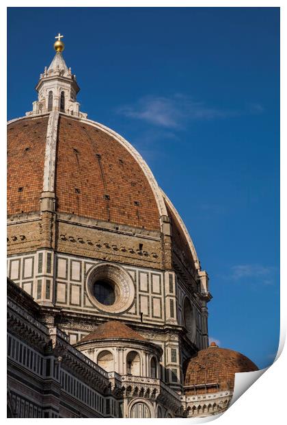 Duomo, of the cathedral of Santa Maria del Fiore in Florence,  Print by Phil Crean