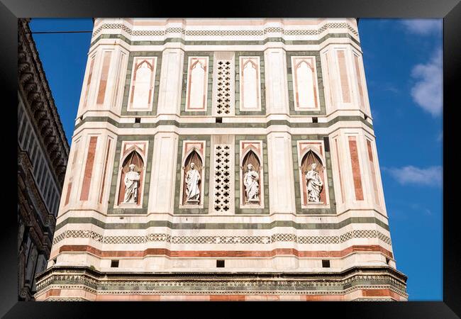 Cathedral  bell tower of Santa Maria del Fiore, Florence,  Framed Print by Phil Crean