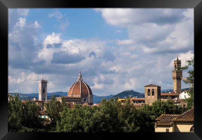 Florence skyline, Italy Framed Print by Phil Crean